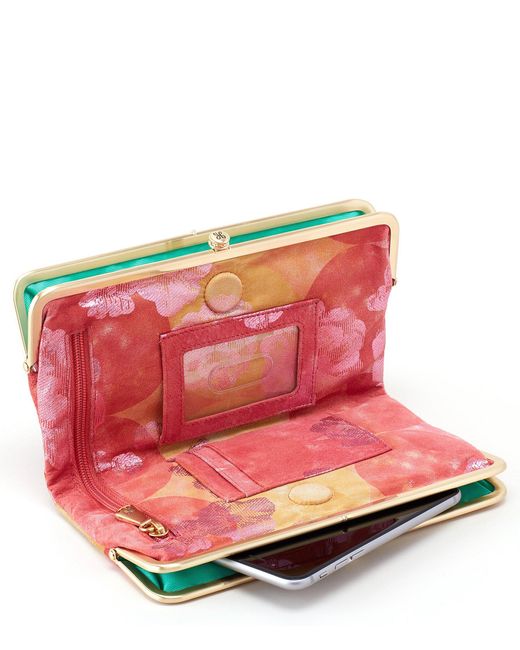 Hobo Lauren Doubleframe Wallet in Pink Lyst